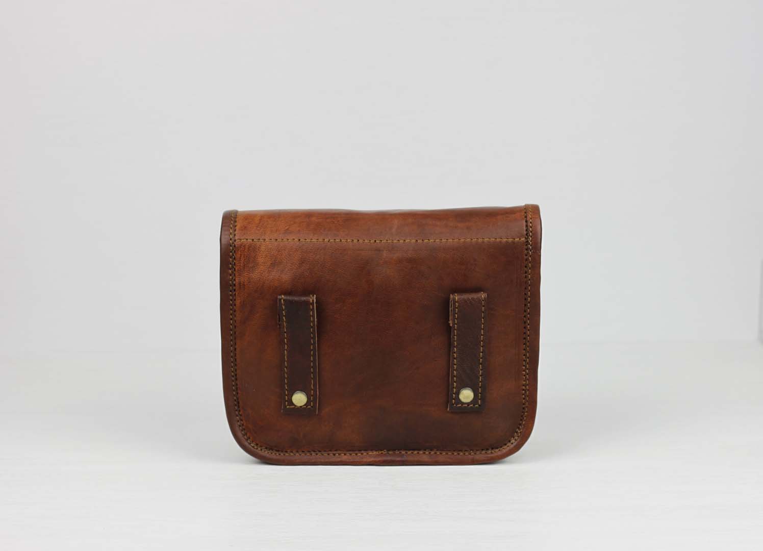 Mini round leather belt bag