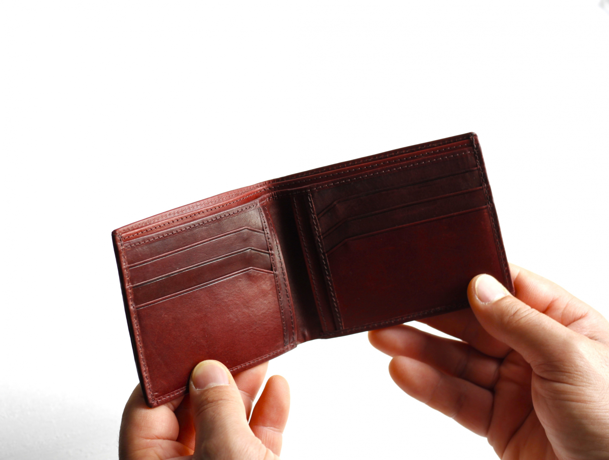 Men's Personalised Slim leather wallet